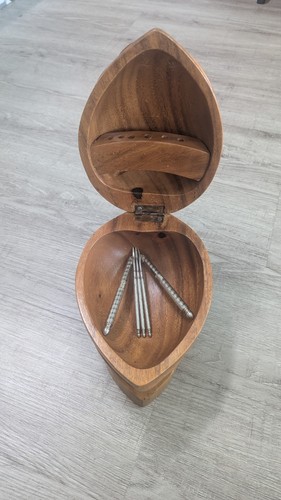 Vintage carved walnut nut - vintage,